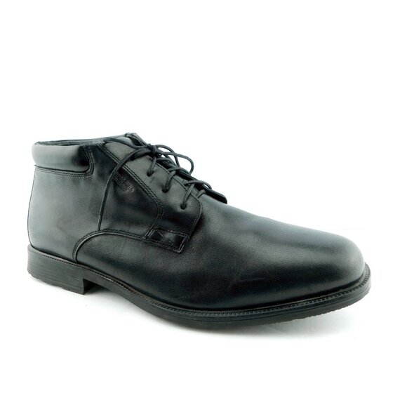 ROCKPORT Waterproof Black Leather Lace-up Ankle Boots Men\'s 13 main image 5